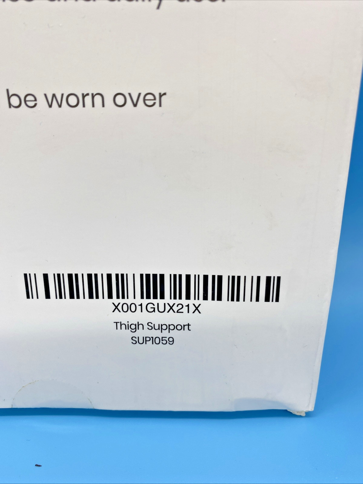 VIVE Thigh Support Breathable Neoprene Non-Slip One Size (R or L) 28″ Black NEW