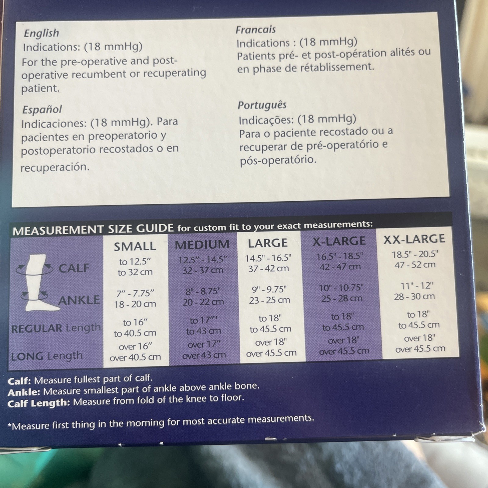 Venosan AES 12-18 mmHg Below Knee Window Toe White SMALL – ANTI-EMBOLISM