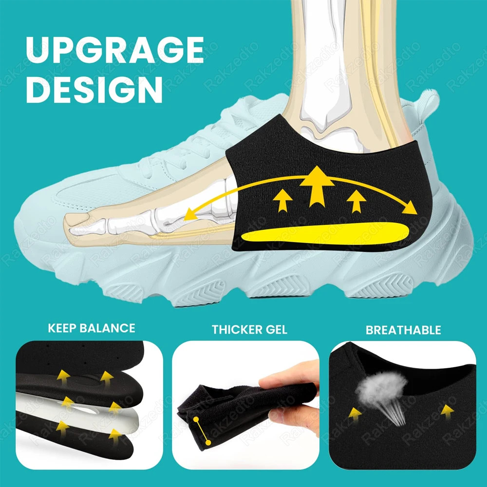 Silicone Gel Heel Socks for Dry Cracked Feet Moisturizing Heel Spurs Treatment P