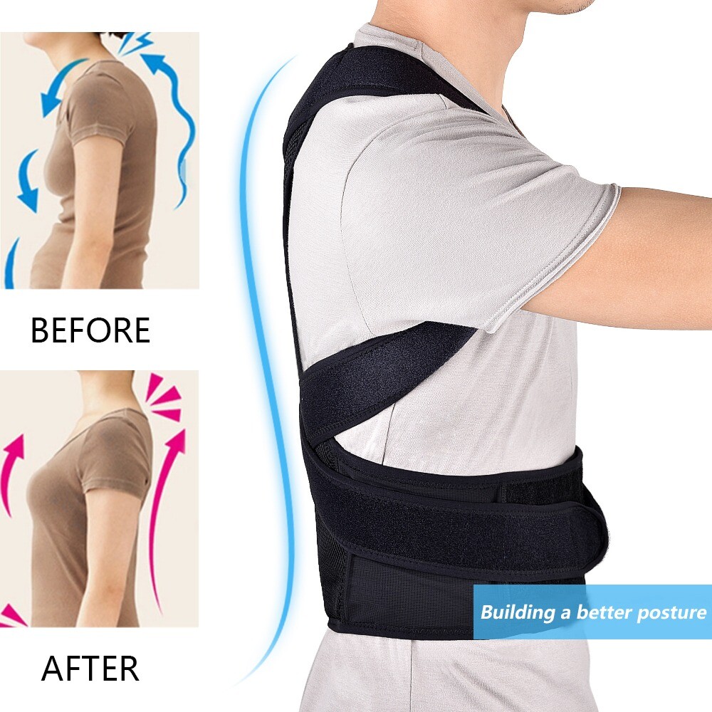 Corrector Posture And Shoulder Therapy Belt Brand Support Back Band Brace DC