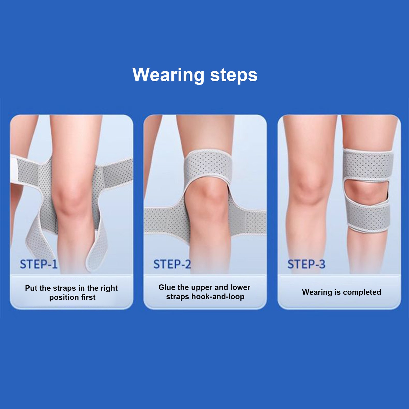 Hinged Knee Brace Compression Sleeve Joint Support Open Patella Stabilizer Wrap