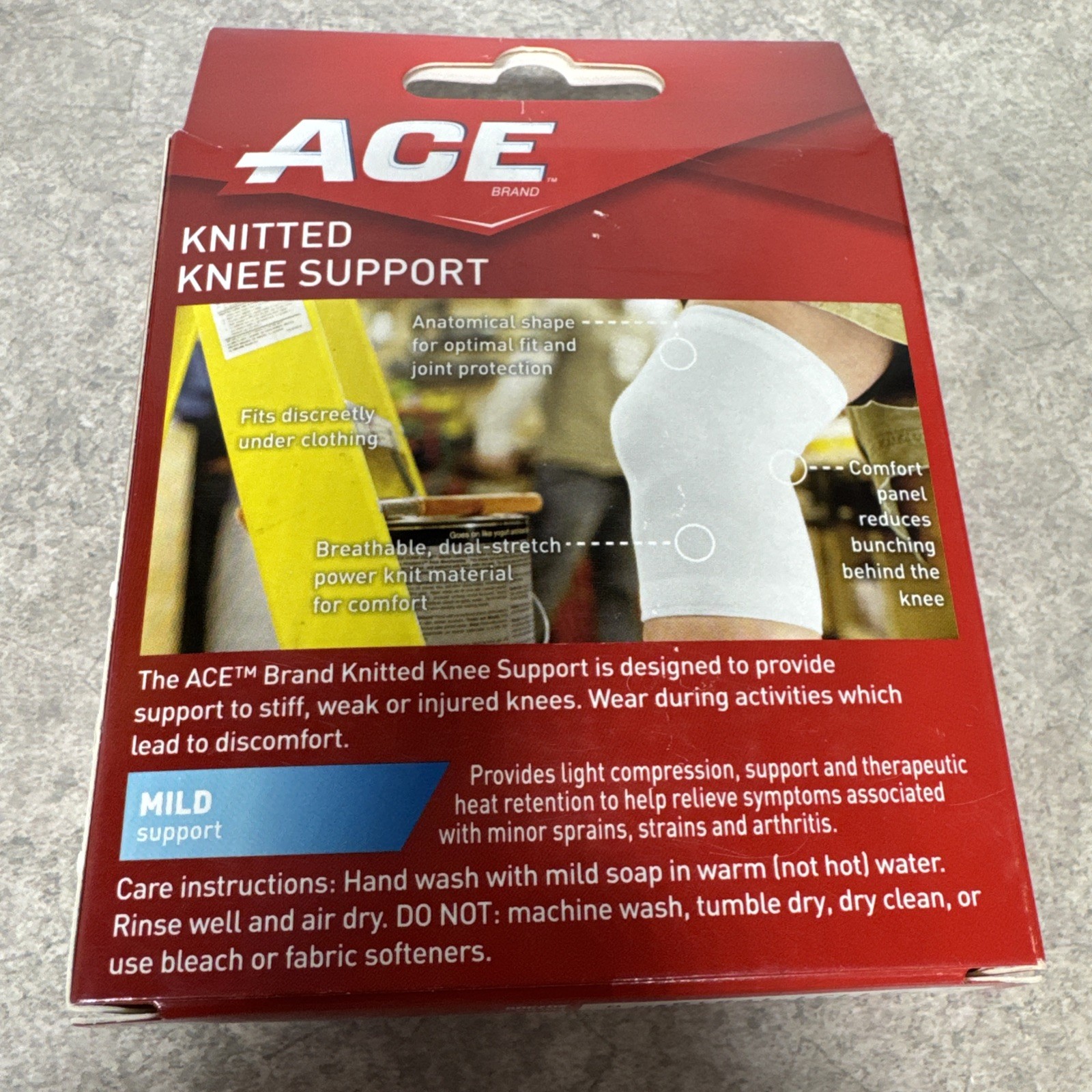 ACE Knitted Knee Support Size Large Mild Support 3M U11