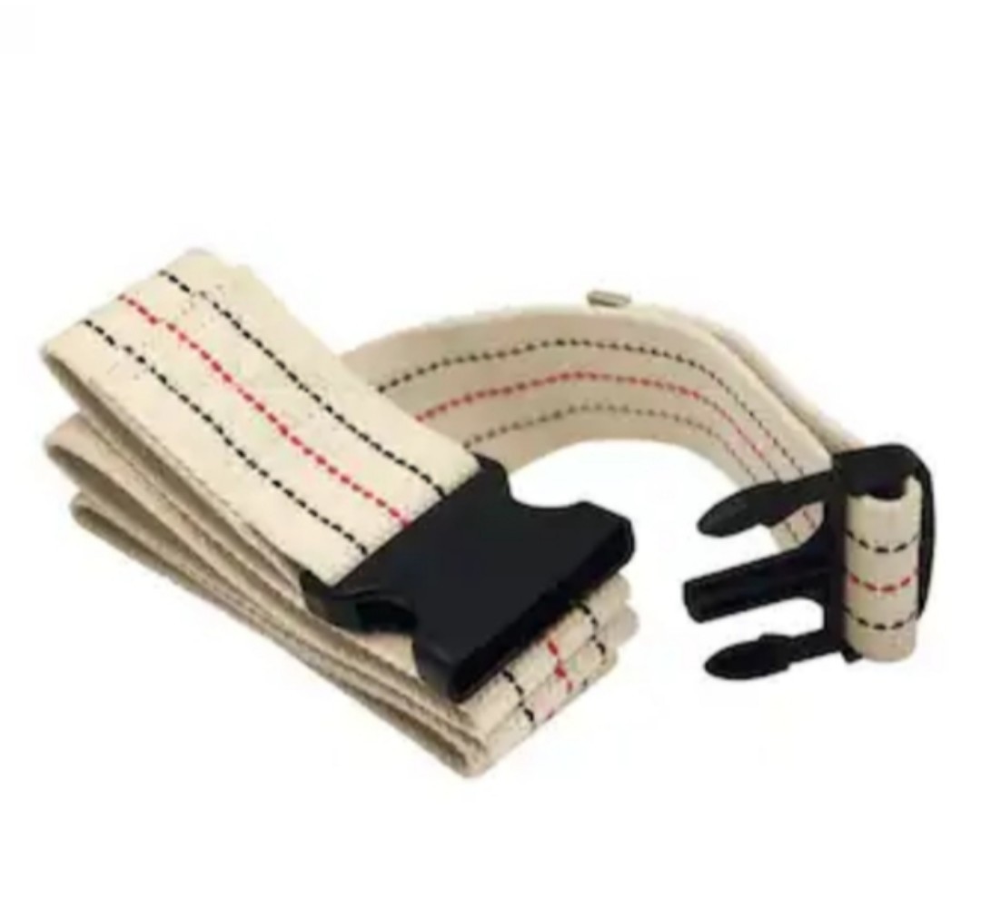 ⚕️🫂⚕️ NWOT Medical Gait Patient Transfer Belt Pinstripe with Plastic Buckle