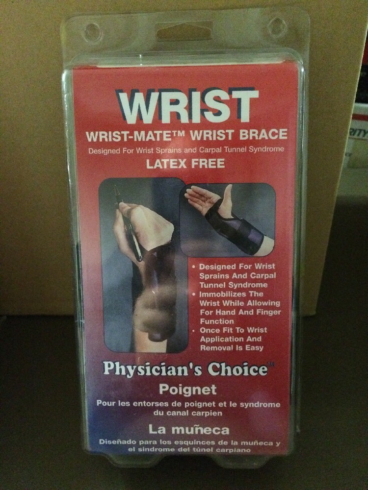 Physicians Choice Wrist Mate Brace 8” 2Pc Universal #5000-0505 NIP