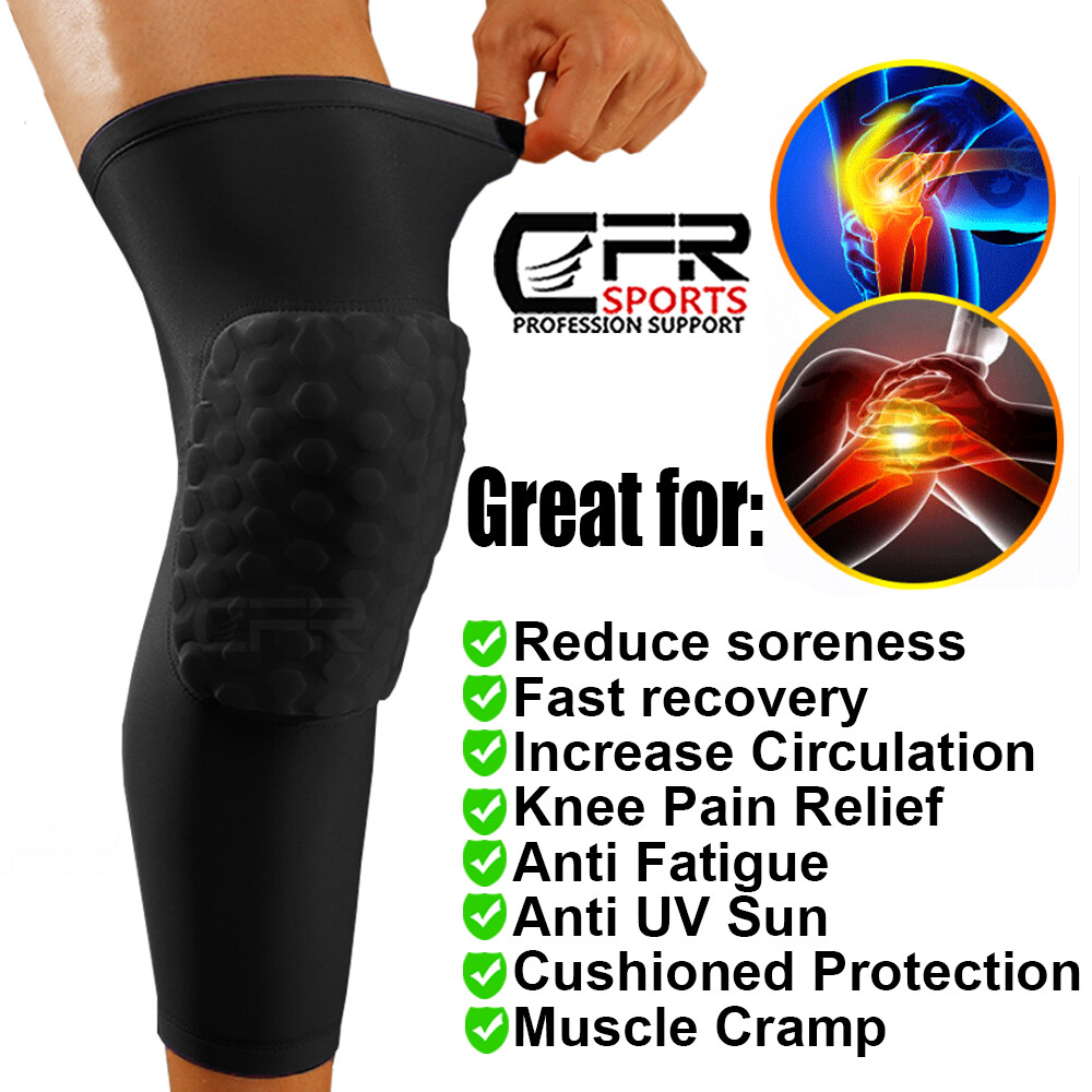 Basketball Knee Pad Compression Leg Sleeves Crashproof Protective Gear Youth Men