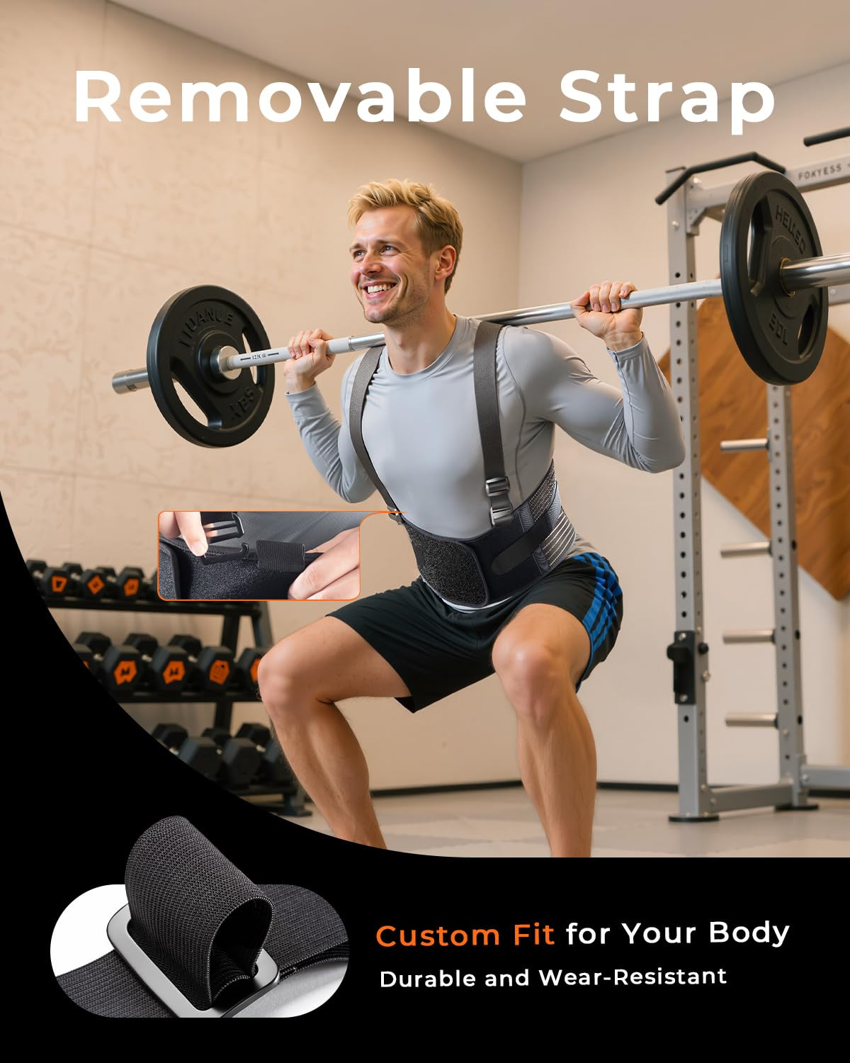 Ultra Breathable Work Back Brace for Men, Upgraded Medical-Grade Support | Lower