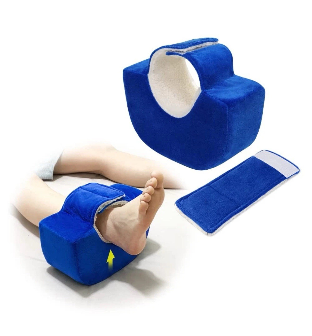 Foot Elevation Pillow Post Surgery Ankle Heel Protector for Pressure Blue-1pc…