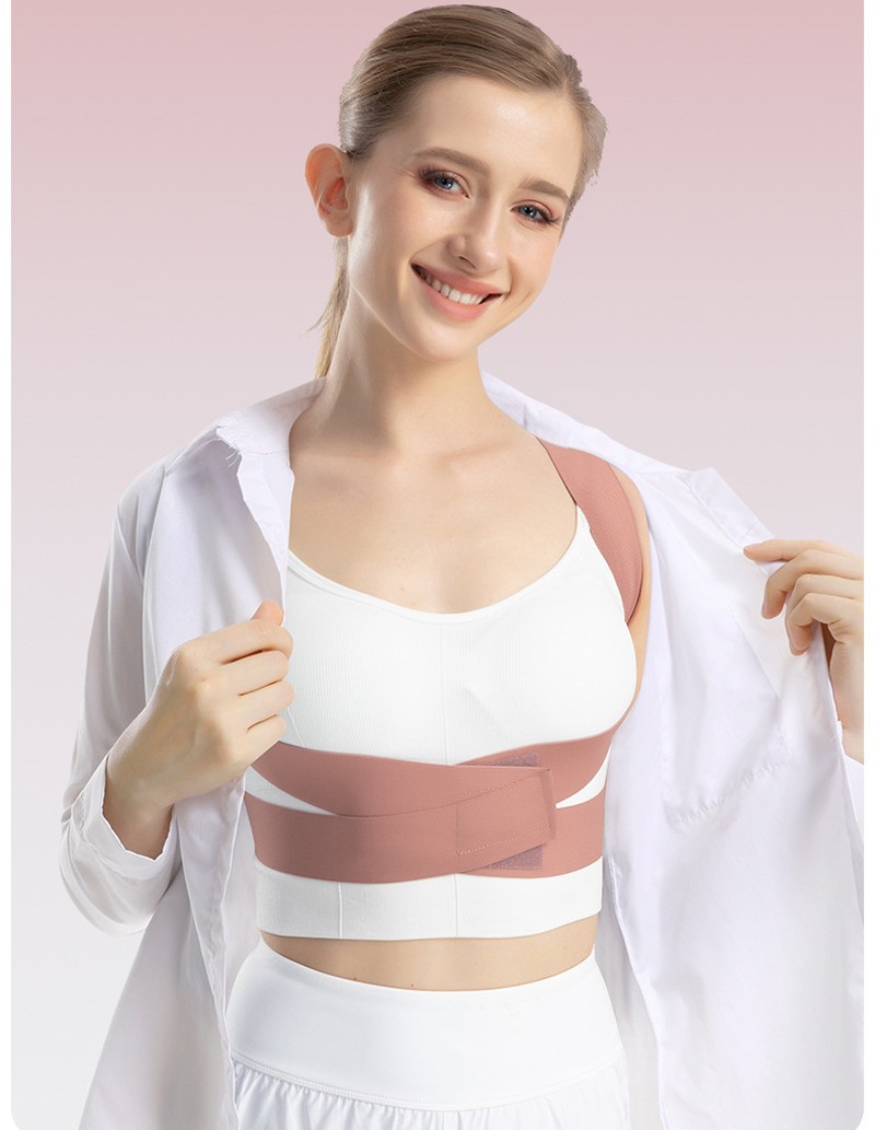 Adult Posture Corrector Support Fixed Belt Back Shoulder Waist Adjustable Brace