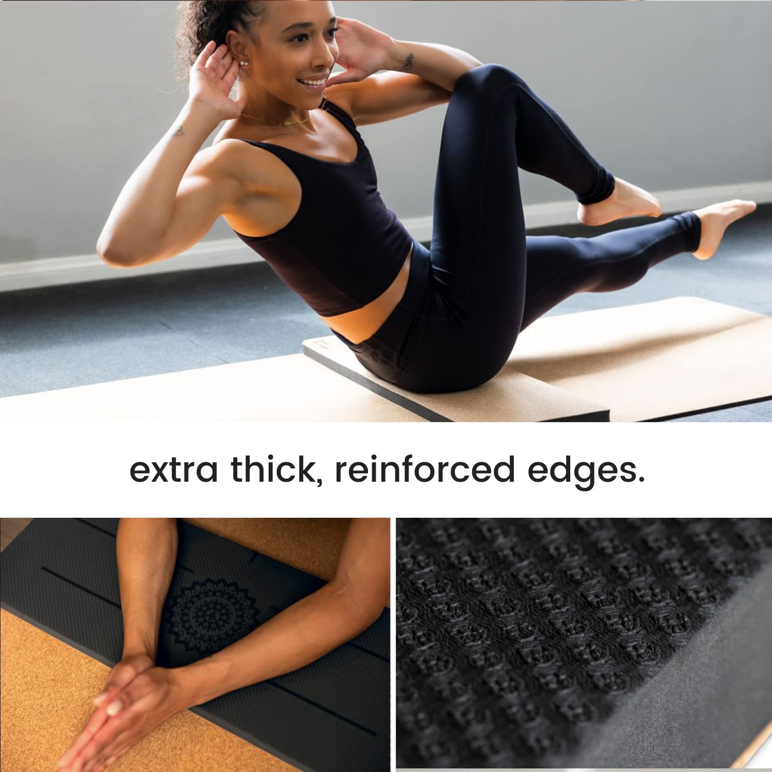 Extra Thick Yoga Knee Pad Cushion – Non-Slip Grip for Knees & Elbows | Ideal for