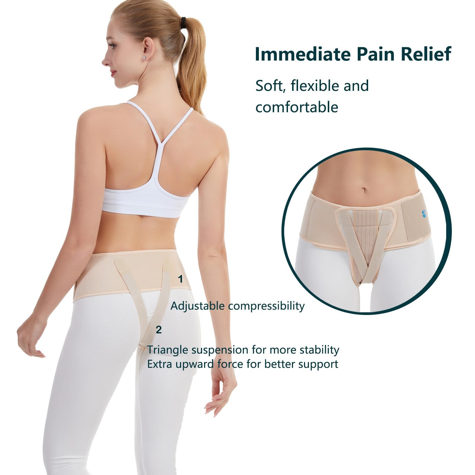 Pelvic Support Belt for Bladder, Uterine Prolapse, Postpartum Relief