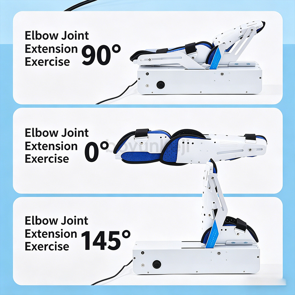 Adjustable Elbow Exerciser, 6-Speed CPM Machine for Post-Surgery Injury Recovery