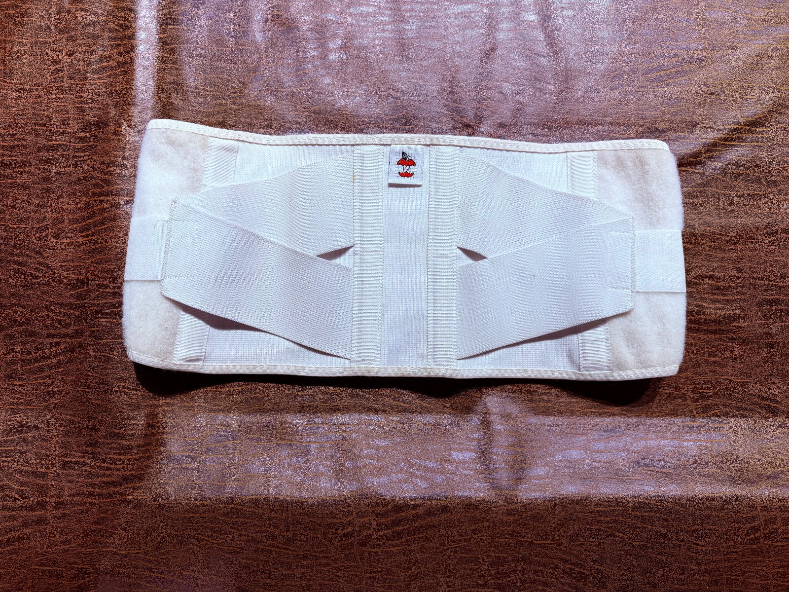Adjustable Stabilizing Lumbar Lower Back Brace Support Belt – White