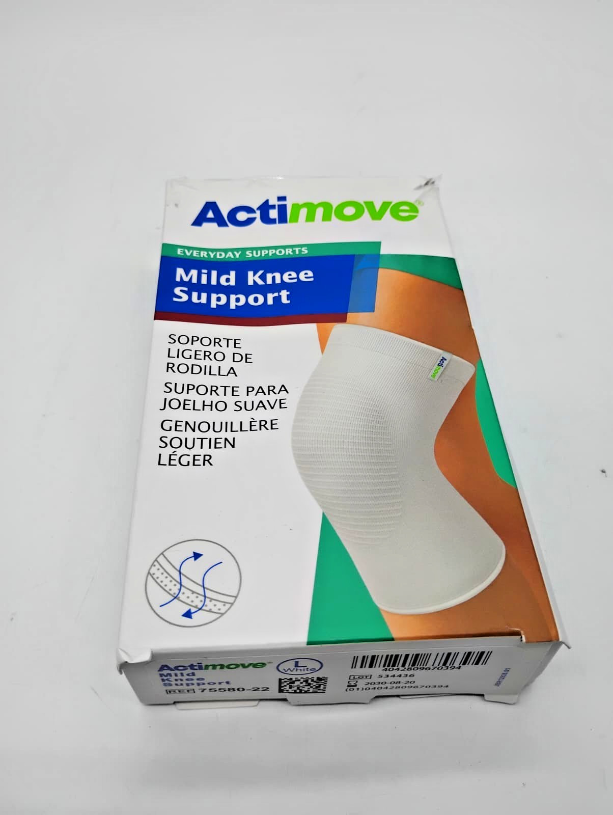Actimove Everyday Mild Knee Support Sleeve Lightweight Compression Pain 7558022