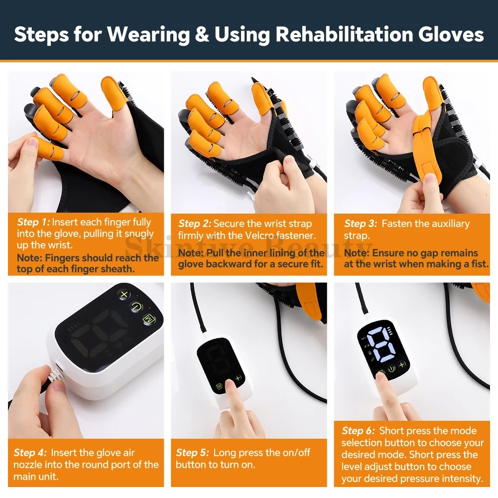 Hand Function Rehabilitation Robot Gloves for Finger Hemiplegia Recovery Trainer