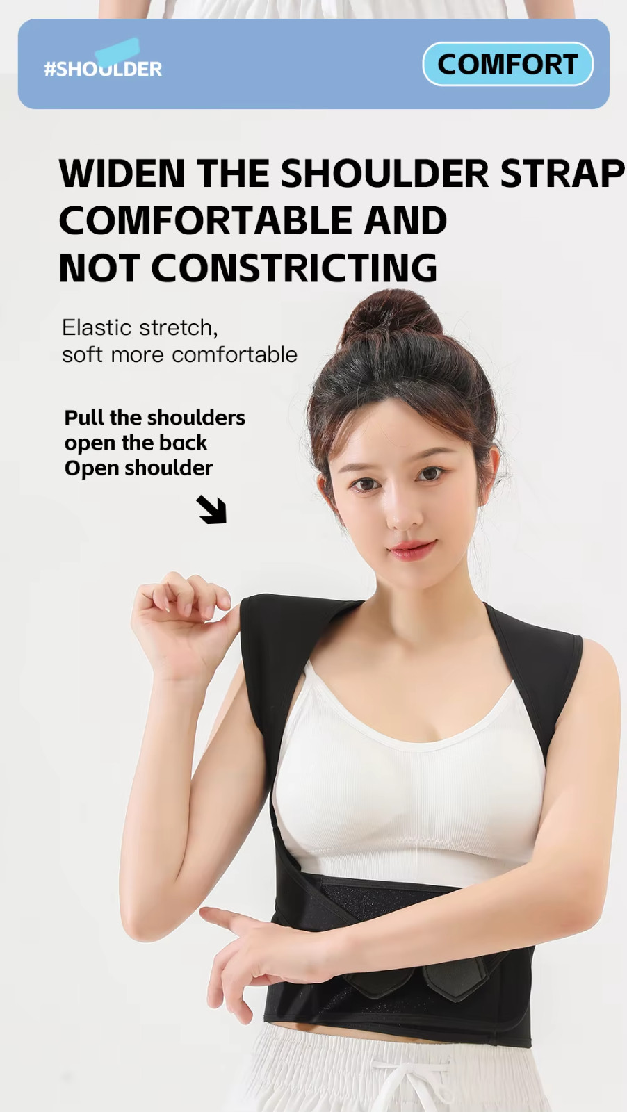 Adjustable Posture Corrector Back Shoulder Support Correct Brace Belt Men Women