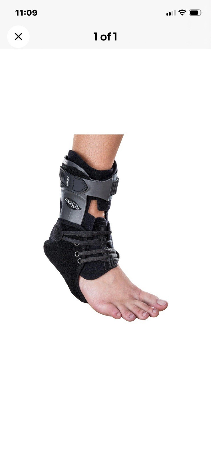 DonJoy Velocity Medium Ankle Brace Extra Support . Left STANDARD CALF. New. Med.