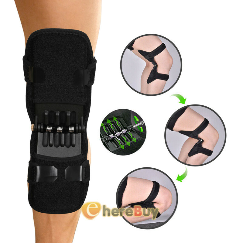 Knee Stabilizer Pads Knee Booster Brace Powerknee Brace Joint Support w/4 Spring