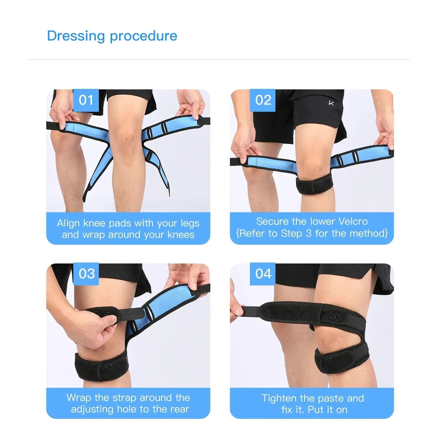 1PCS Patellar Tendon Support Strap Knee Braces For Men And Women Knee Pain