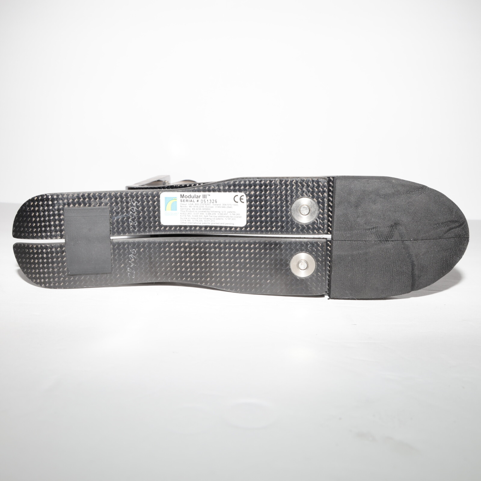 OSSUR MODULAR III 3 PROSTHETIC HIGH PROFILE FOOT Sz 29 CAT 6 CARBON LIGHTWEIGHT