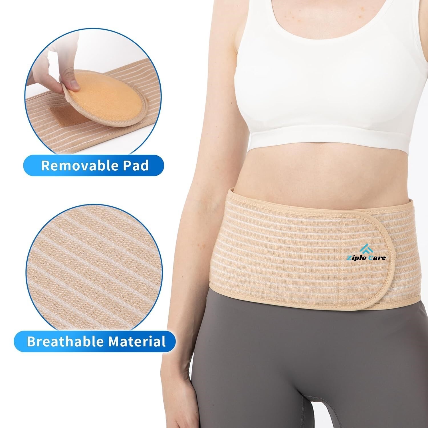 Abdominal Binder Post Surgery, for Natural Delivery & C-Section Recovery,