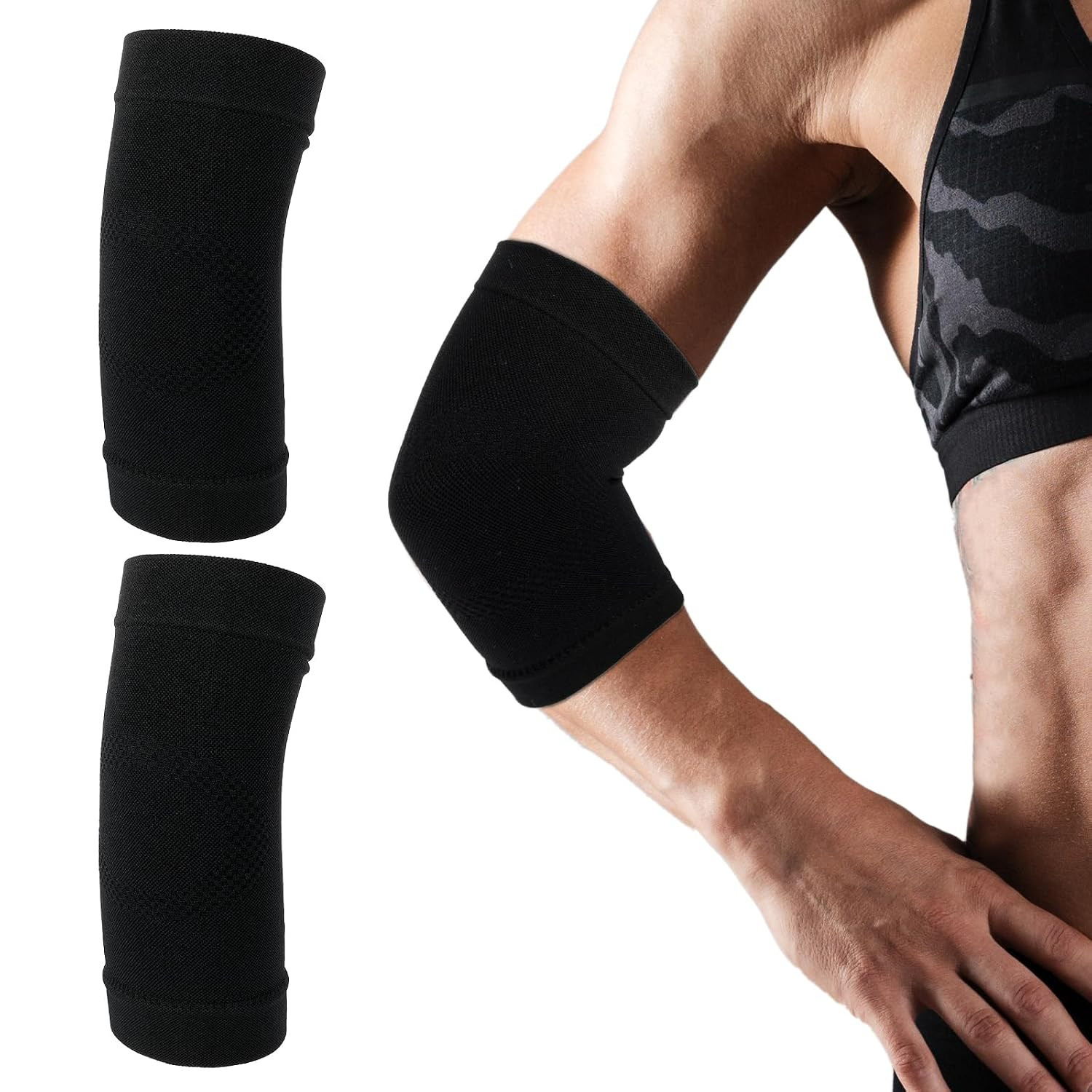 Elbow Brace Compression Sleeve Nylon Tennis Golfers Elbow Joint Support