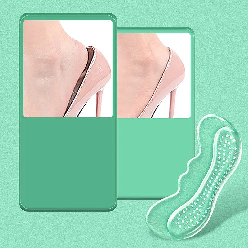 10 pairs Invisible Silicone Gel Heel StickersPain Relief InsolesFoot CareAdhesiv