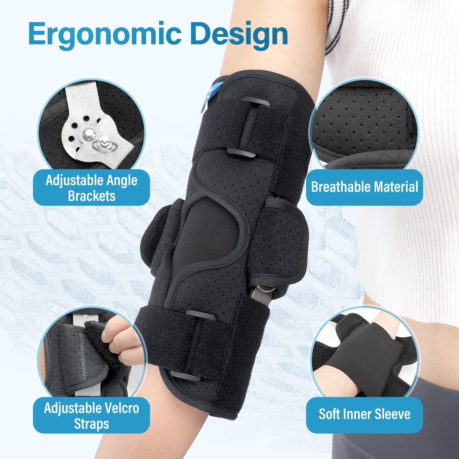 Chonario Cubital Tunnel Elbow Brace Ulnar Nerve Entrapment S