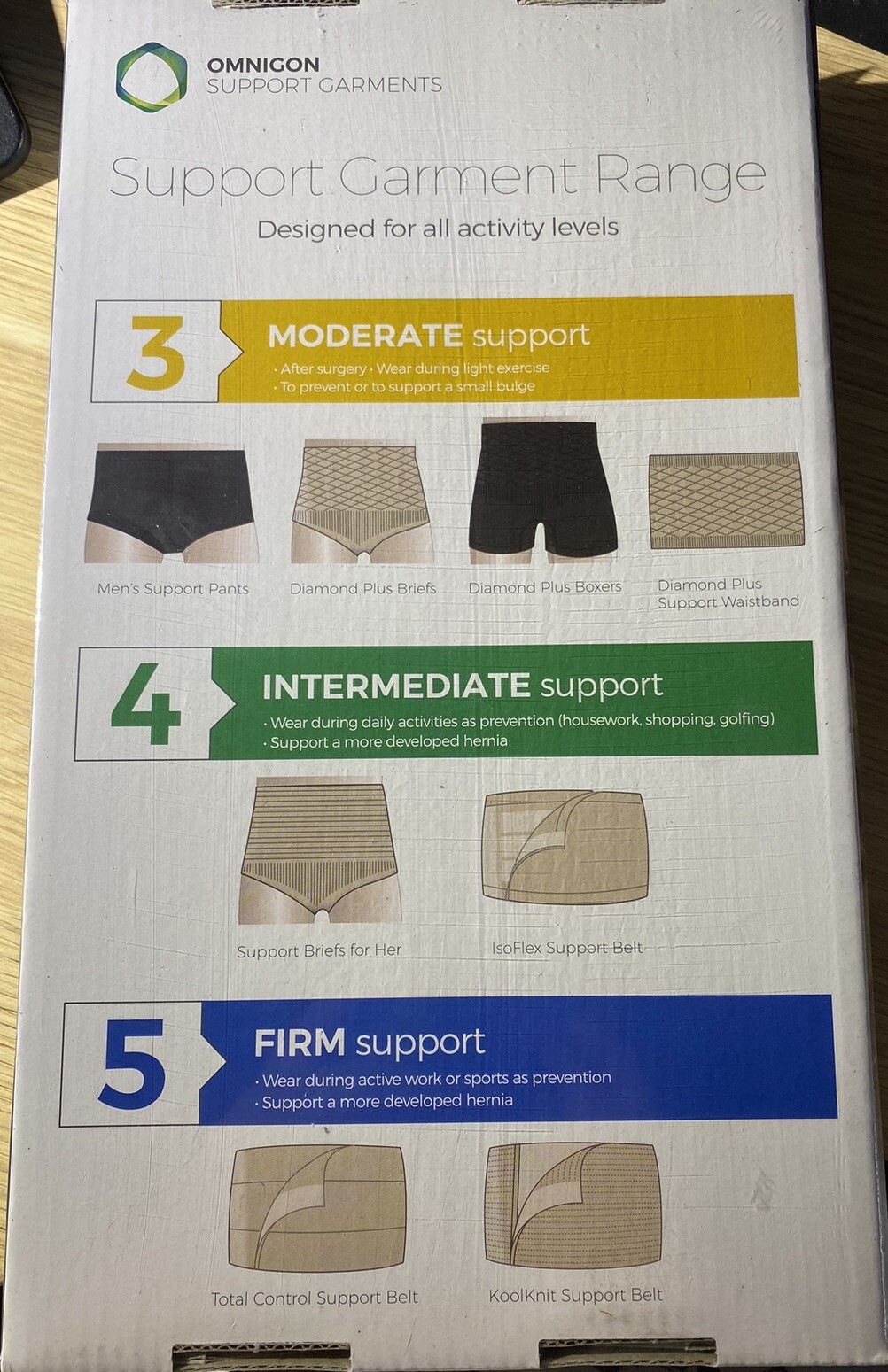 Omnigon Diamond Plus Women’s Beige Post Surgery Support Briefs New In Box Large
