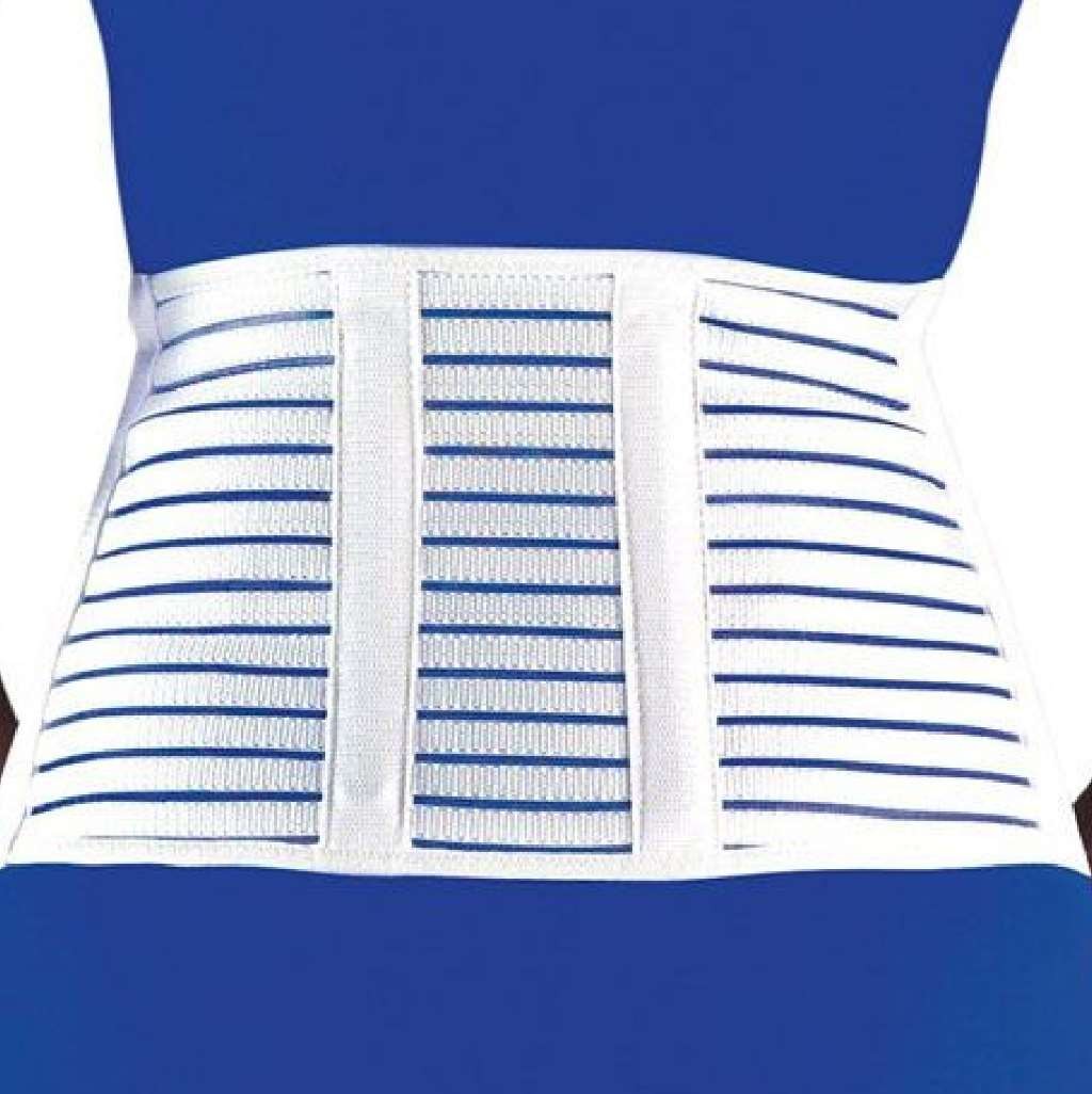 FLA Latex-Free 7″ Lumbar Sacral Support White Small(28-32″)