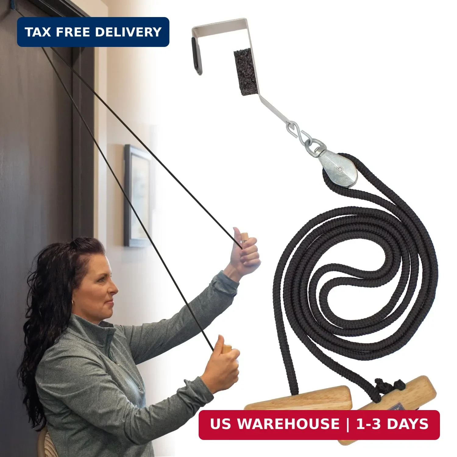 RangeMaster EconoRanger Shoulder Pulley for Over The Door Physical Therapy | Arm