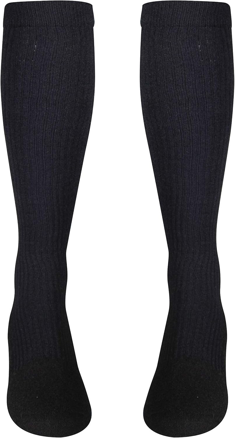 Compression Socks, 15-20 Mmhg Support for Men, Padded Cushion Foot, Knee High, C