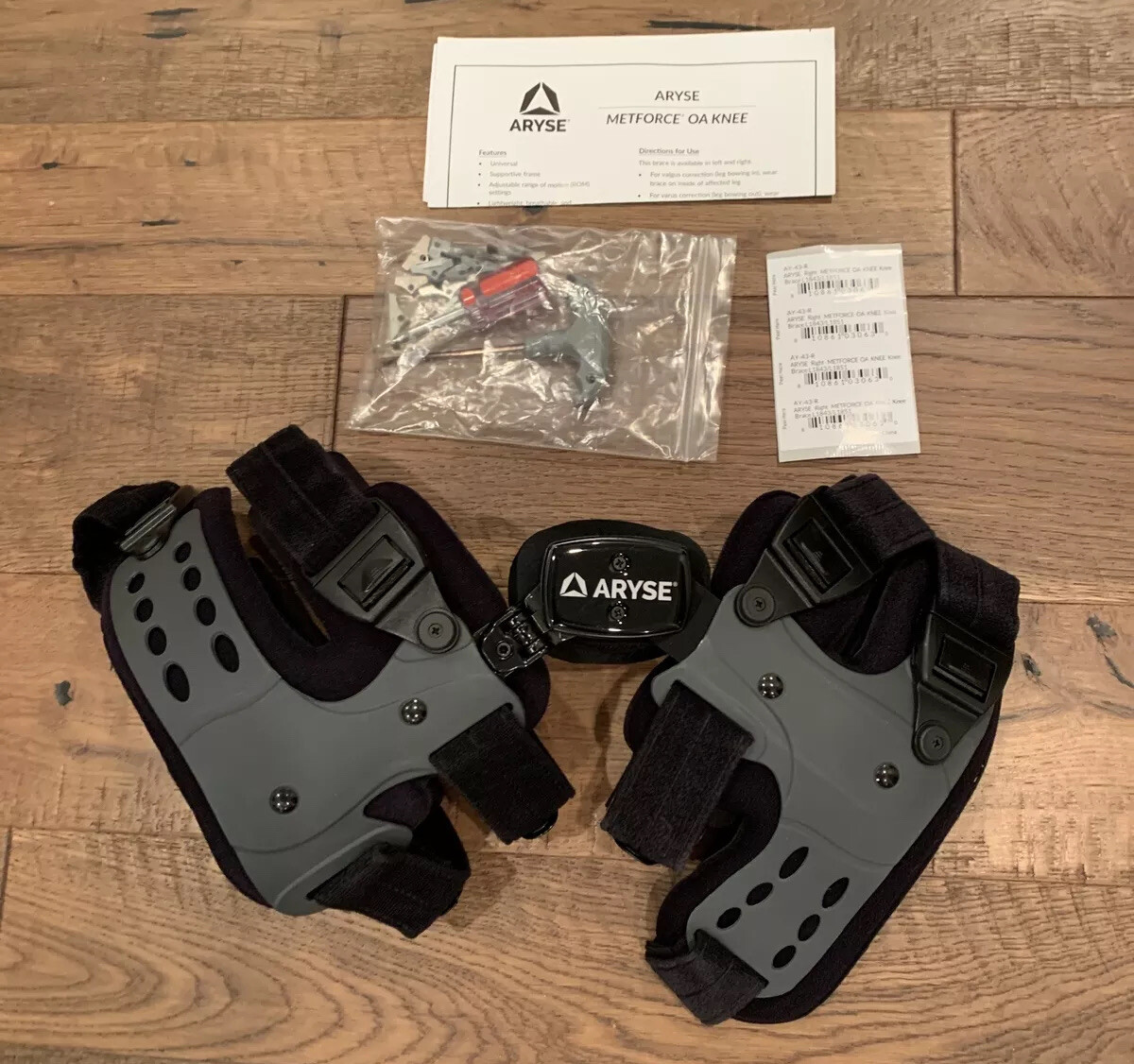 ARYSE AY-43-R Right Knee Brace Metforce OA L1843/L1851 Universal Size NEW