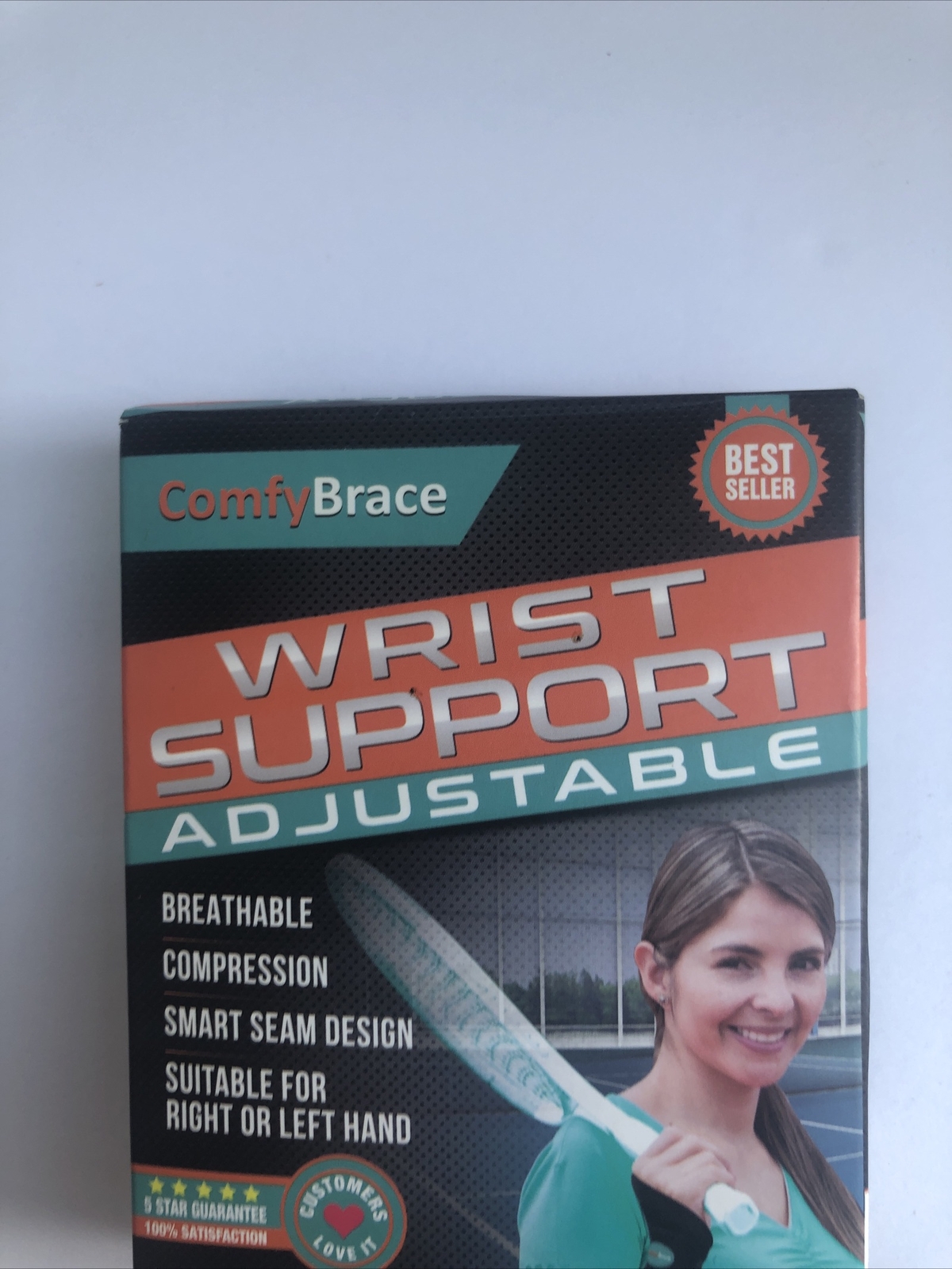 Comfy Brace-Premium Lined Adjustable Wrist Support/Compression New Box Opened