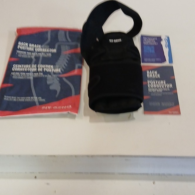 Back Brace & Posture Corrector Black/Red Unisex for Back Stabilization