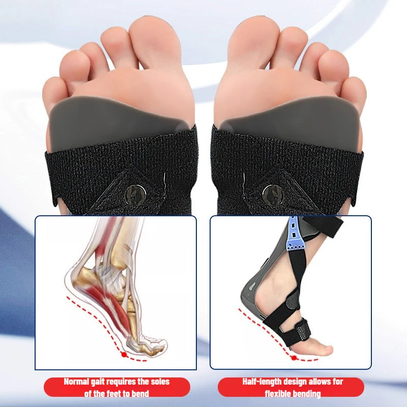 Adjustable Ankle-Foot Support Brace Mobility Rehabilitation Aid for Drop Foot