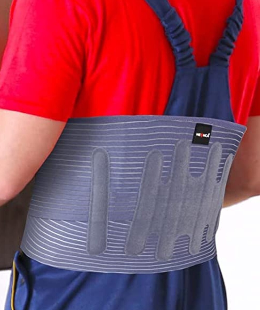 Back Support Brace Pain Relief adjust magnetic lumbar air mesh waist New