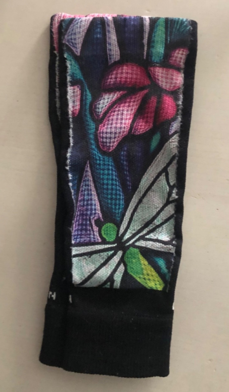 crazy compression brand womens standard sleeves pair of black pink floral VGUC