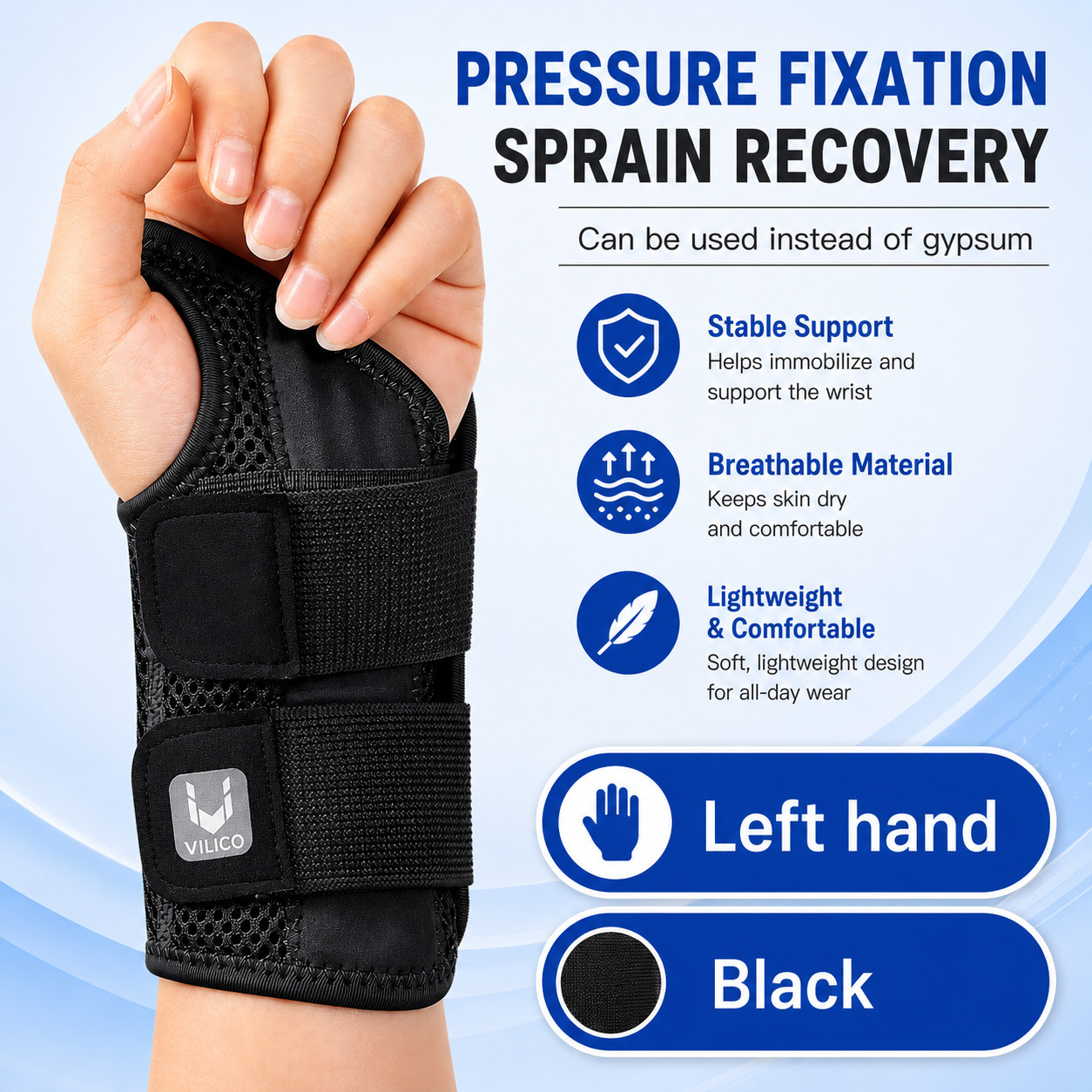 NEW Wrist Brace for Carpal Tunnel Adjustable Support with Splints