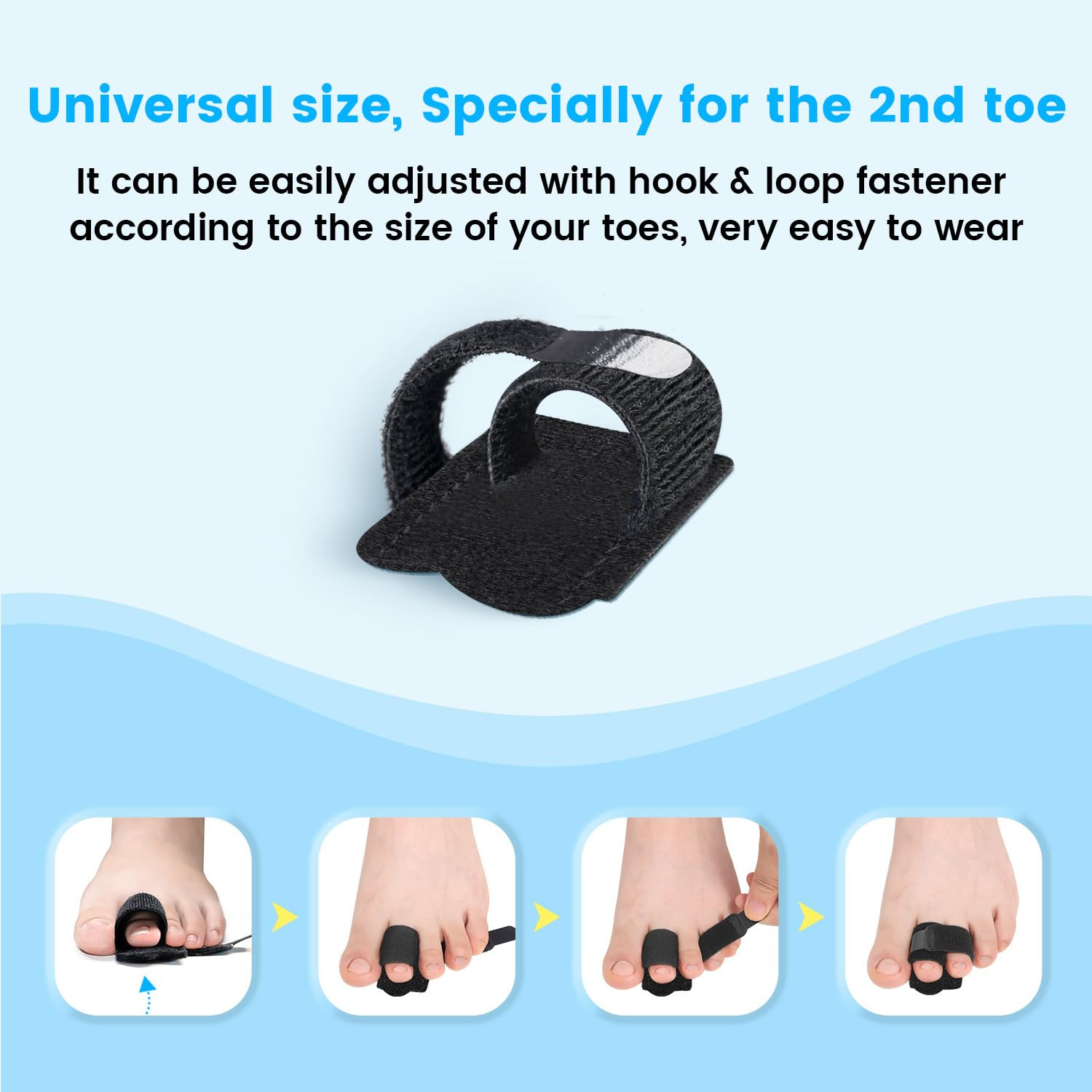 Hammer Toe Straightener Corrector Wrap for Women, Hammer Toe Splint Support