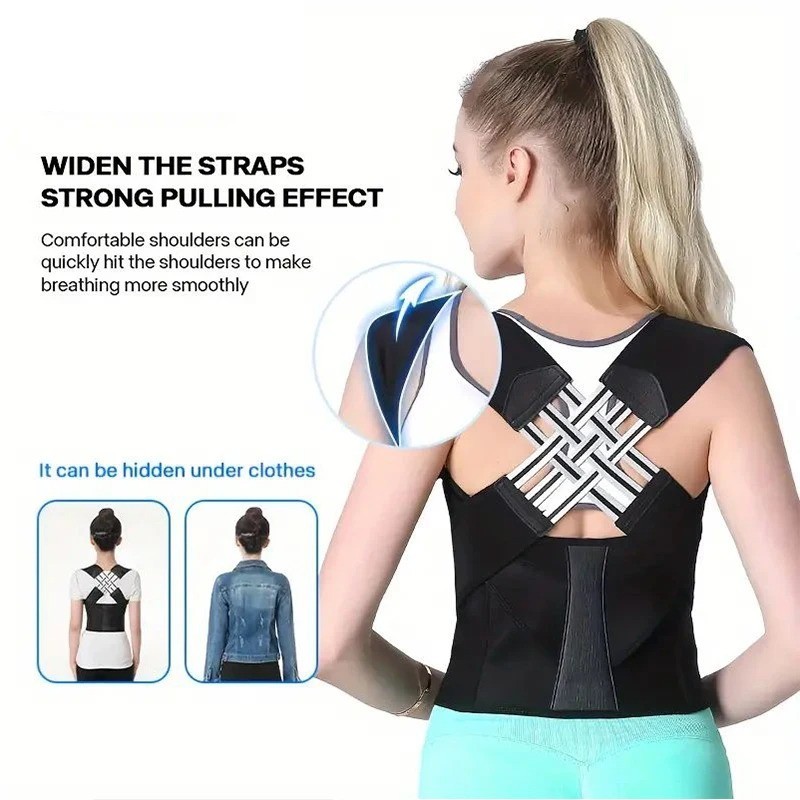 Adjustable Posture Corrector Back Shoulder Support Correct Brace Belt Men Women