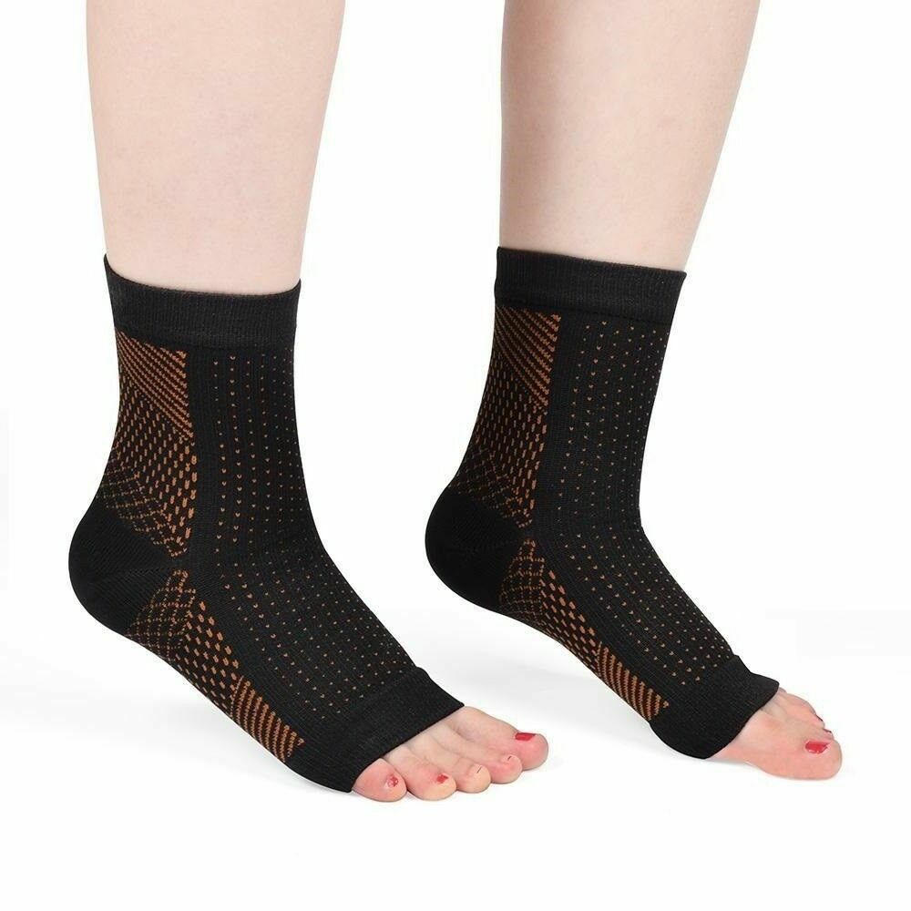 Compression Ankle Sleeve Foot Support Socks Plantar Pain Relief Valgus Heel US