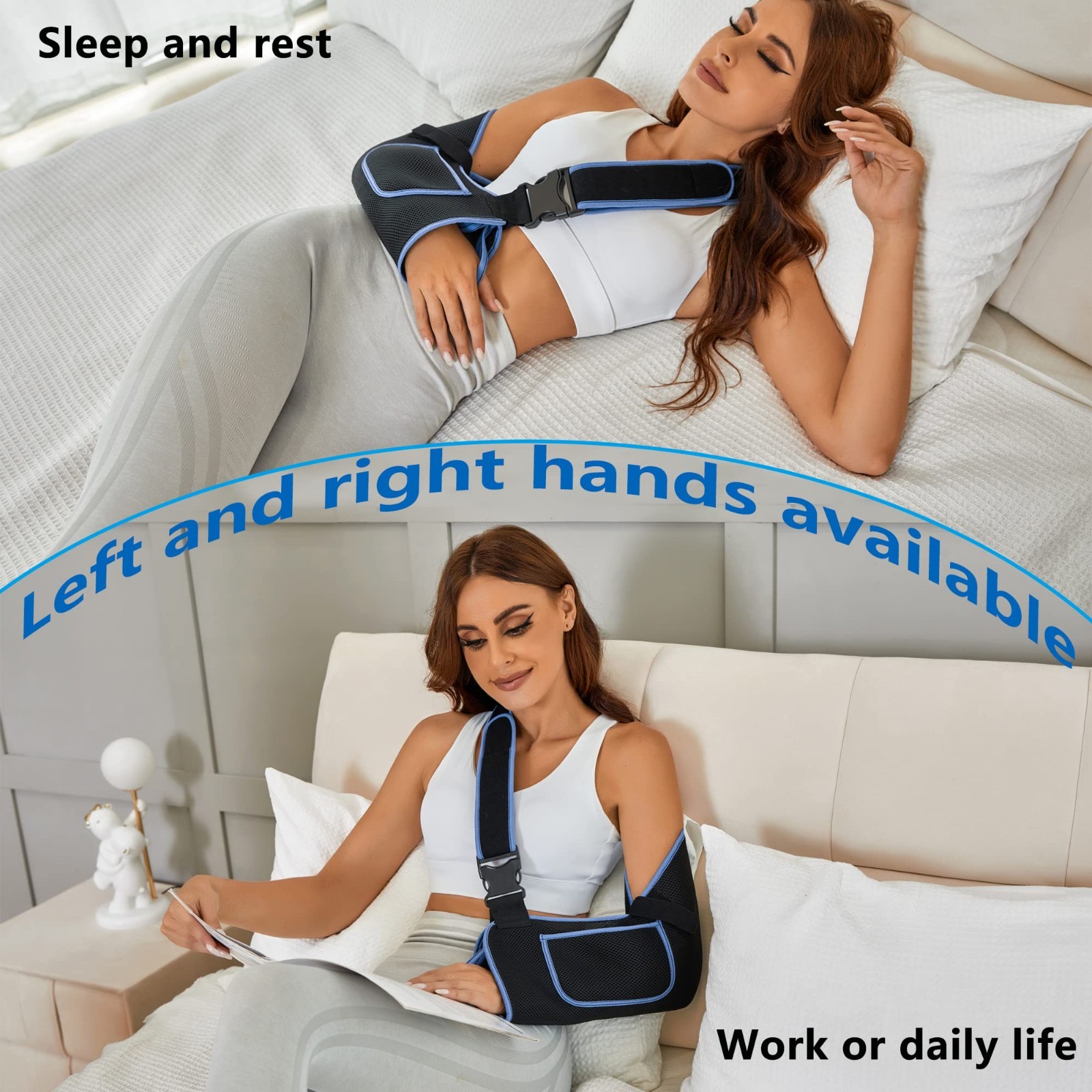 Arm Sling Shoulder Immobilizer – Rotator Cuff Support Brace for Injury, Men & Wo