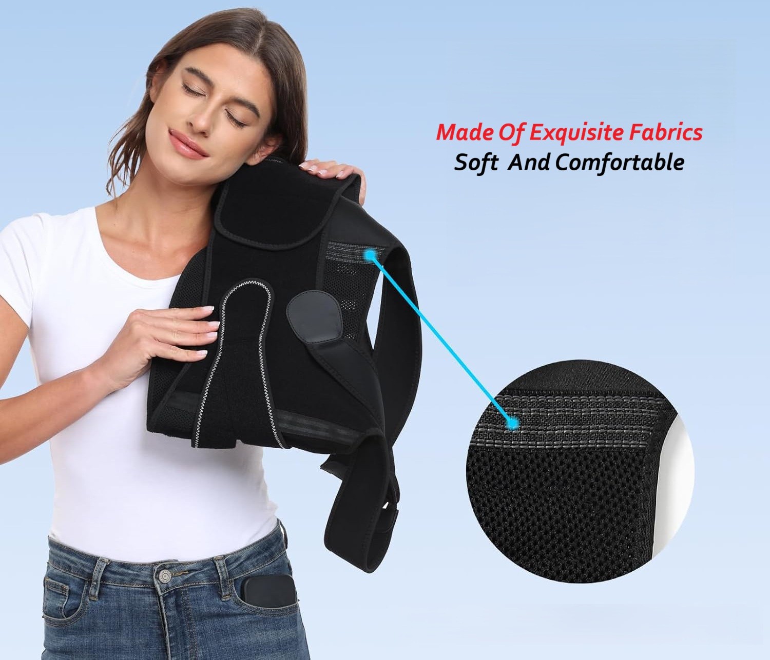 Enthra Back Brace Posture Corrector Lower Back Pain BB02 Medium For Men & Women