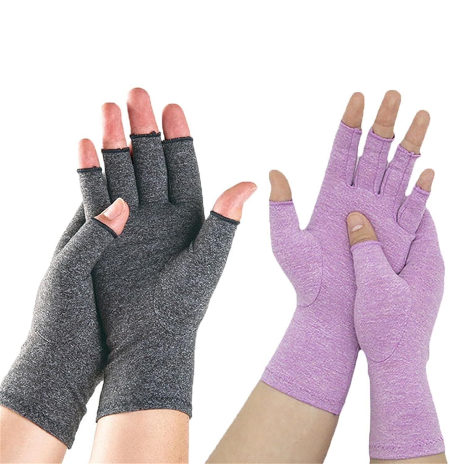1/2 Pairs Copper Arthritis Compression Gloves Hand Support Joint Pain Relief