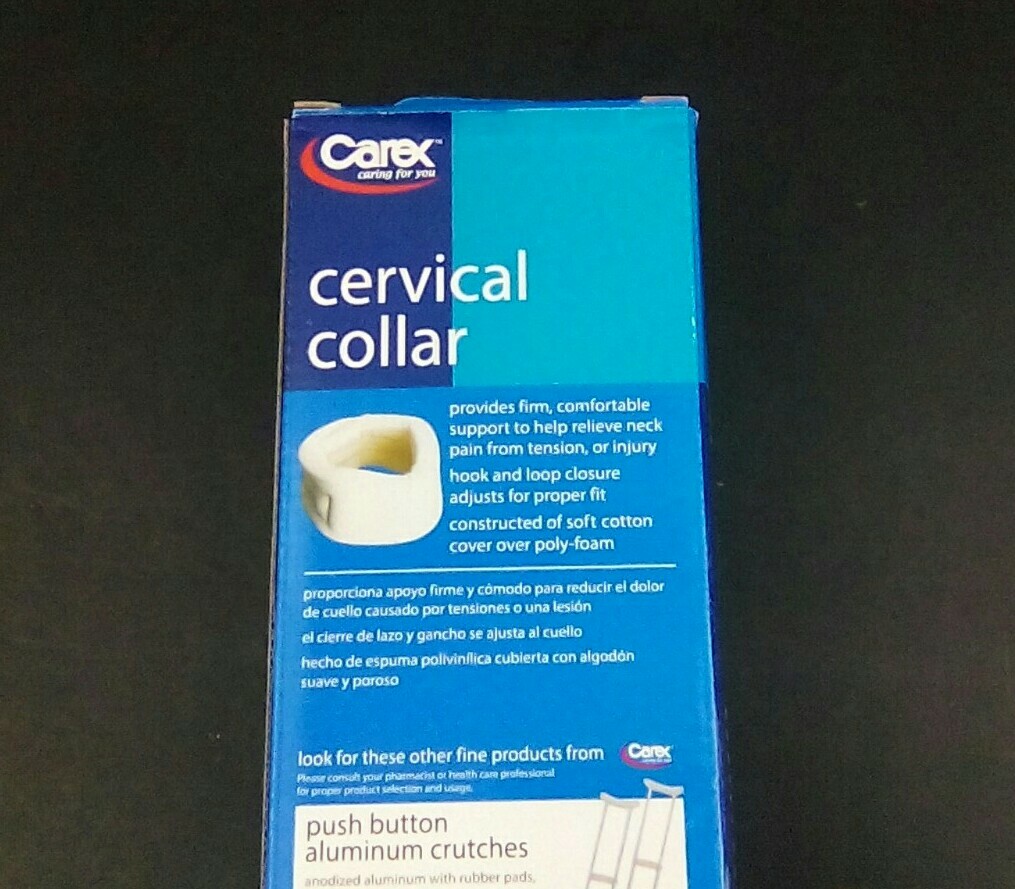 Carex Cervical Collar Neck Sprain Brace Firm Support P730-00
