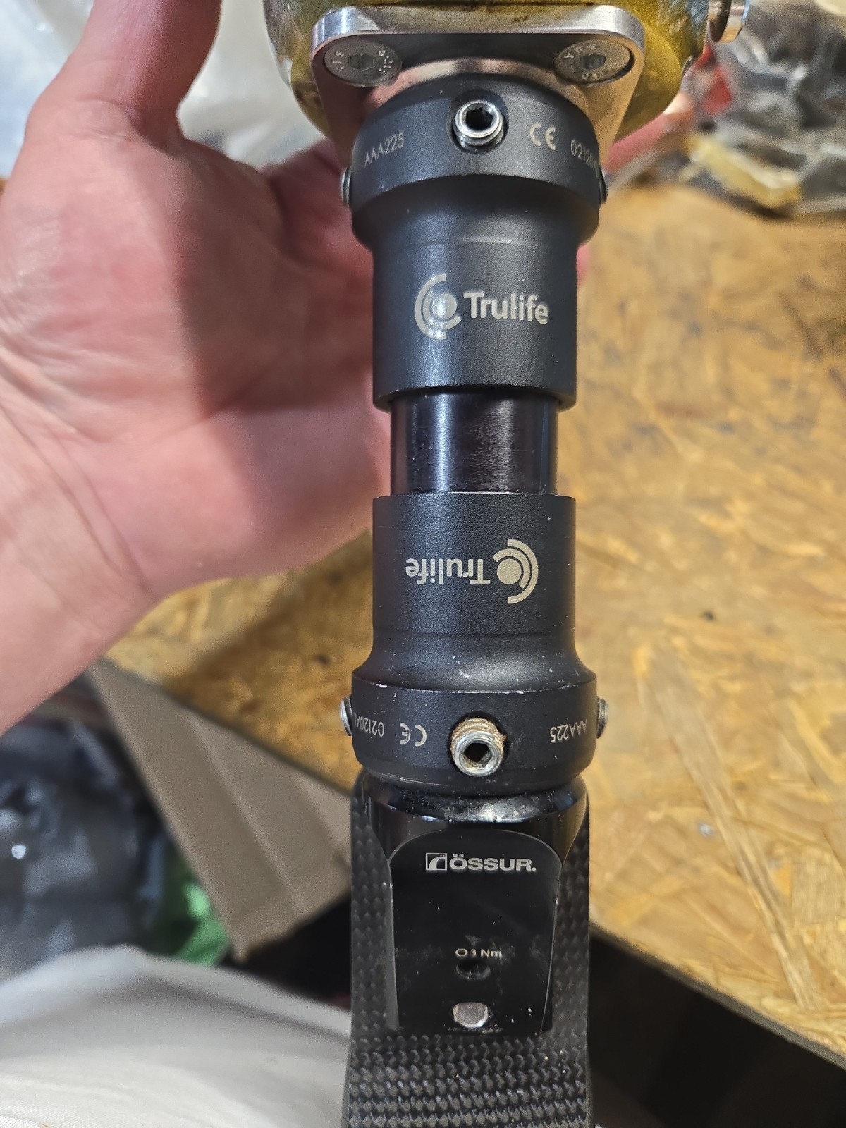 Trulife 165kg Below The Knee Prosthetic OSSUE Balanced Carbon Fiber Foot SZ 30