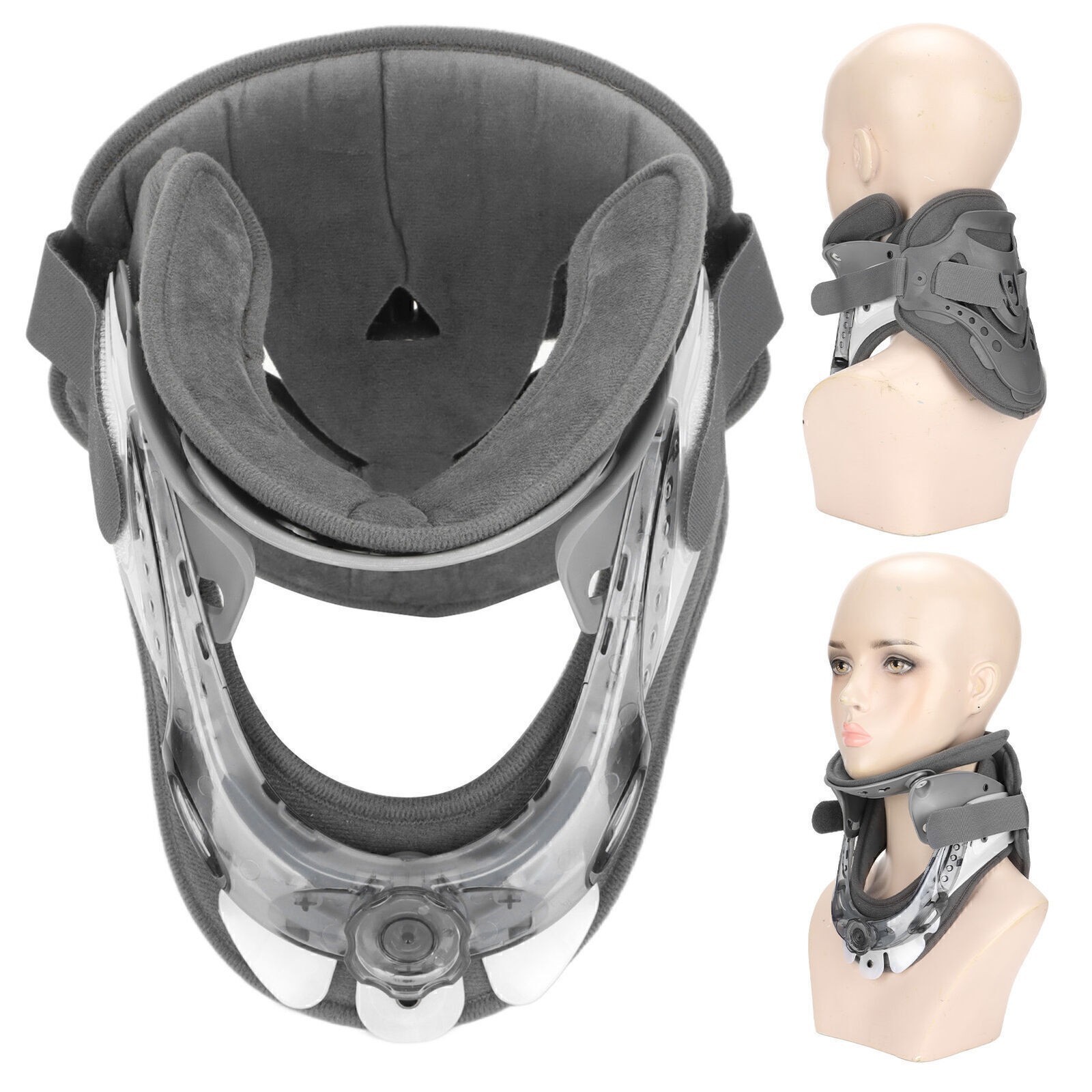 Neck Support Brace Pain Relief Height Adjustable Cervical Traction Device
