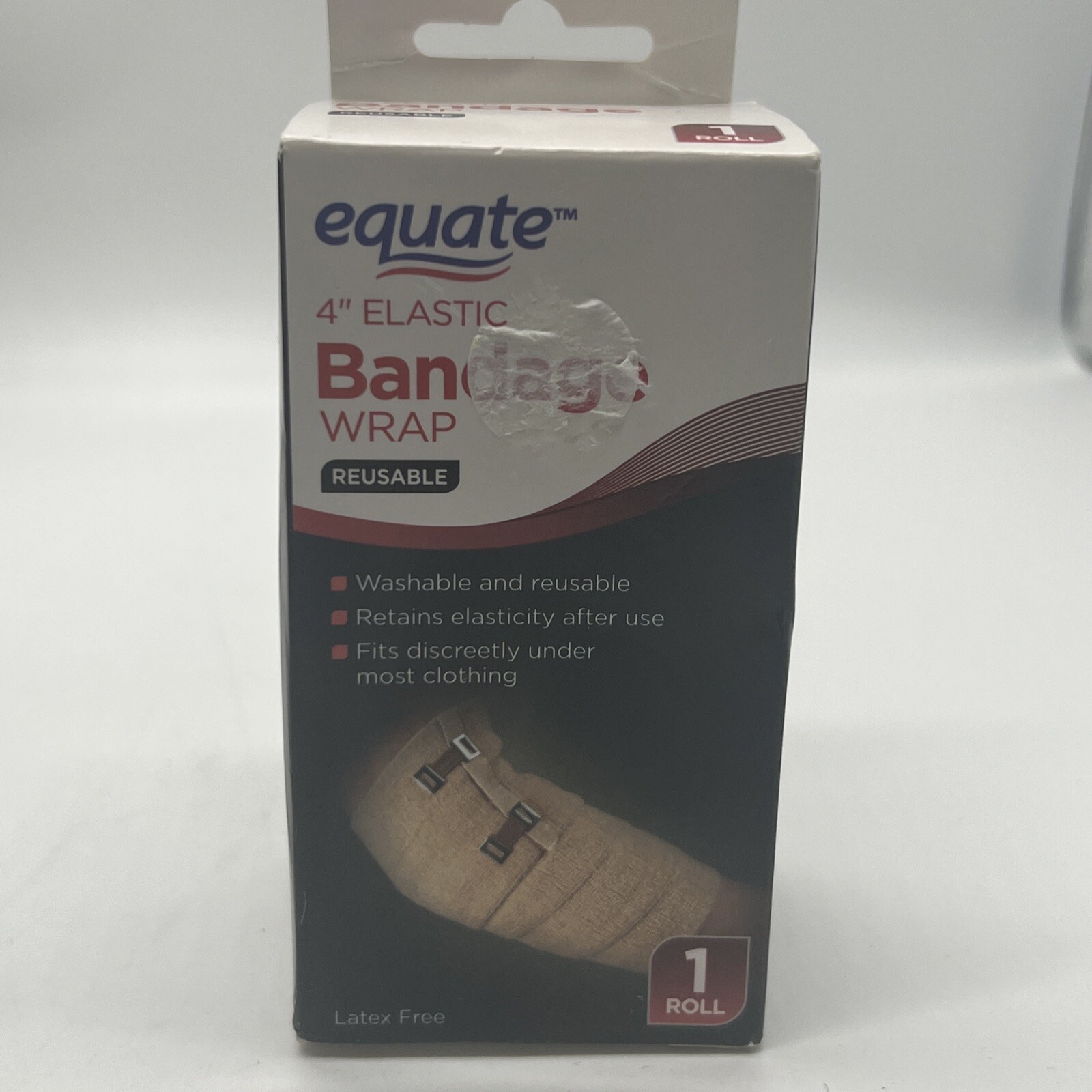 Equate Reusable Elastic Bandage Wrap 4″ Each Latex Free-i1