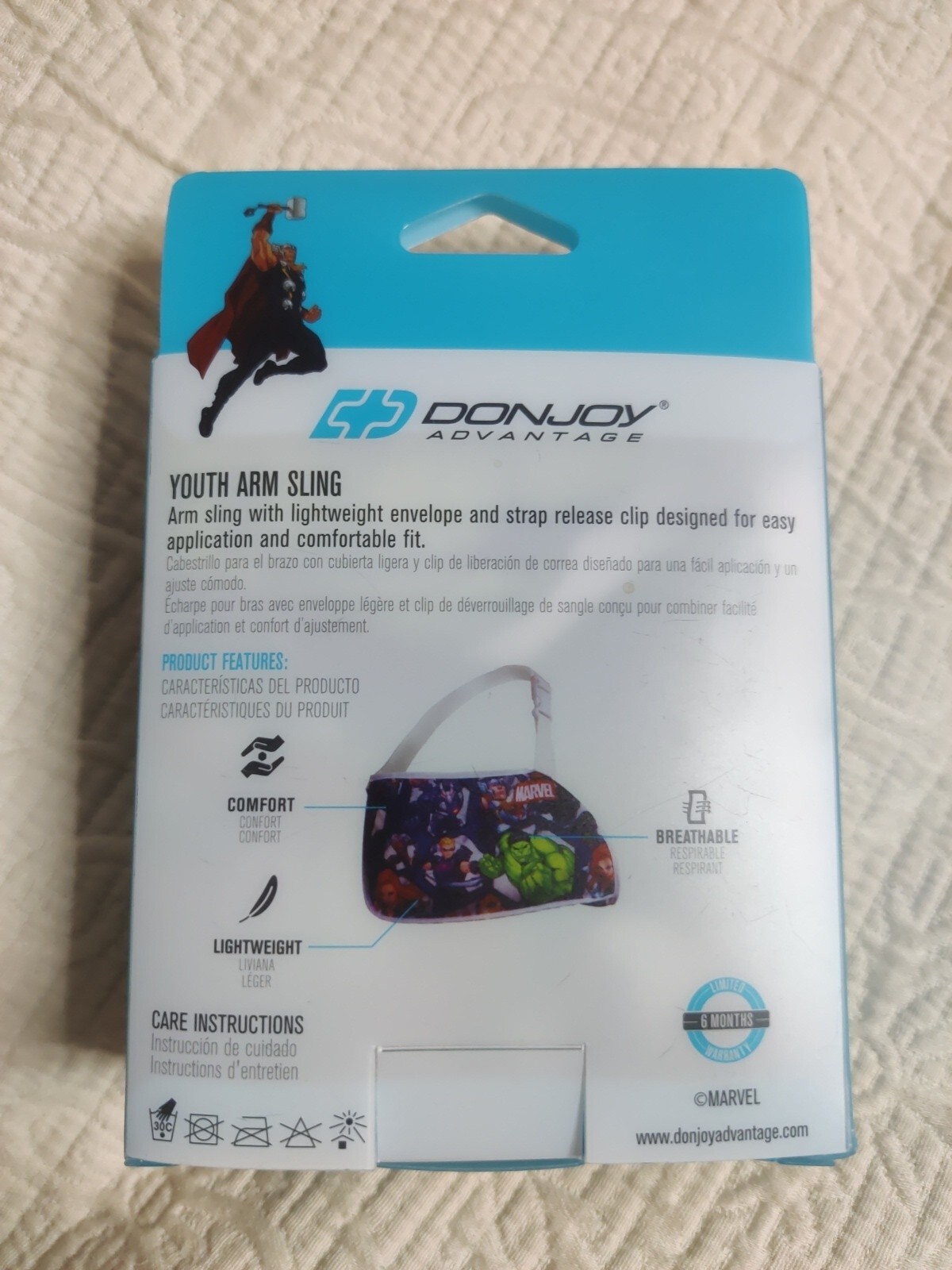 DonJoy Advantage Youth Adjustable Arm Sling With Release Clip