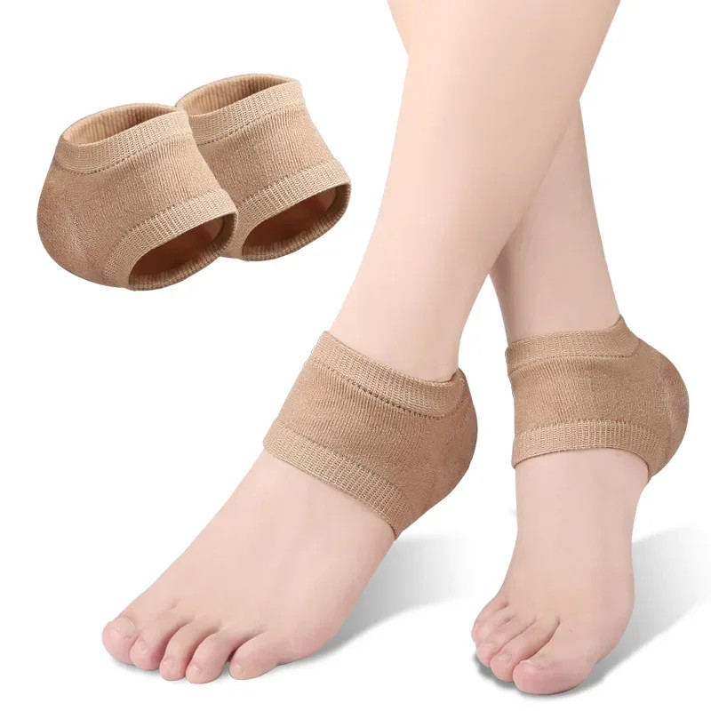 Gel Silicone Heel Protector Sleeve Heel Pads Heel Cups Plantar Fasciitis Support